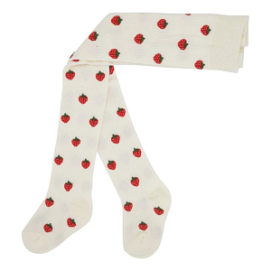 Колготки Flöss "Vera Pointelle Berry", снежная ягода